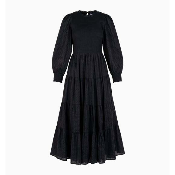 Hill House Dresses & Skirts - Hill House Home The Viviana Nap Dress - Black Linear Swiss Dot Size SBlack Linea